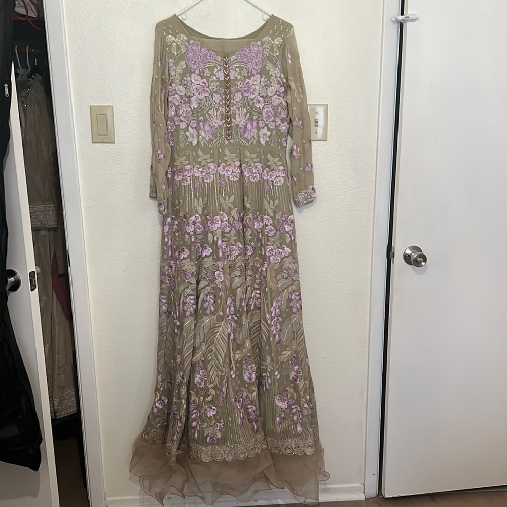 Improzia Gown with Ruffle Bottom
